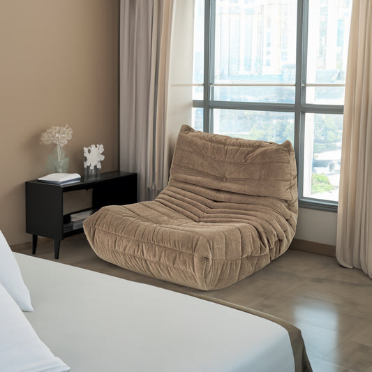 Floor Bean Bag Chair Gray