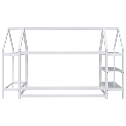 Twin House Bed White