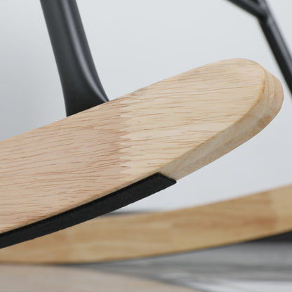 White Teddy Rocking Chair – High Back