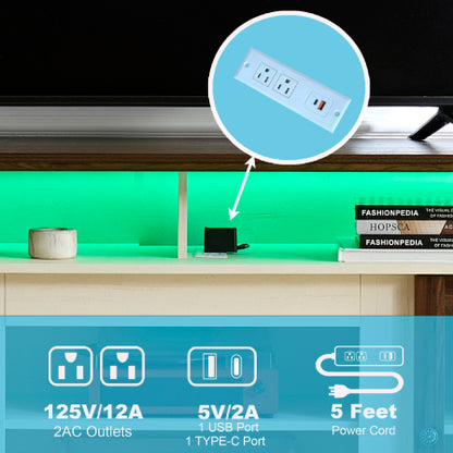 LED Farmhouse TV Console – 65/70/75”