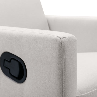 Beige Modern Upholstered Rocker Recliner Chair