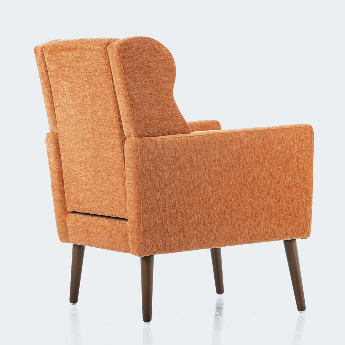 Modern Accent Chair Foam Filled Orange