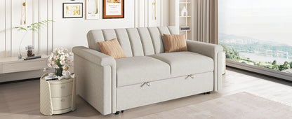 U-Style Convertible Loveseat Sofa Bed – Modern Sleeper with Storage
