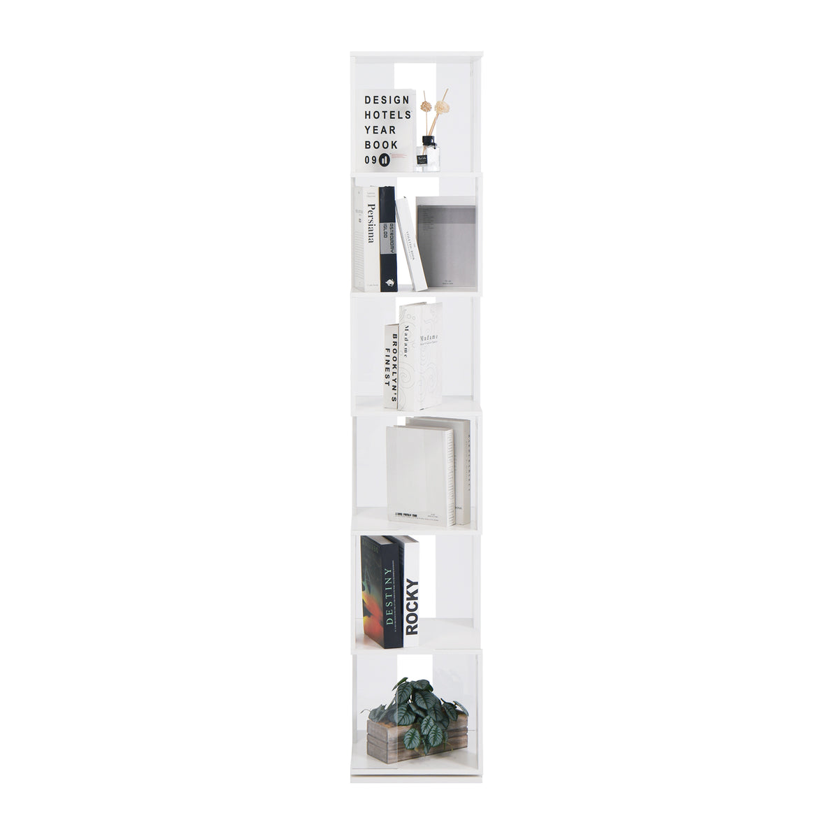 Rotating Acrylic Bookshelf Organizer