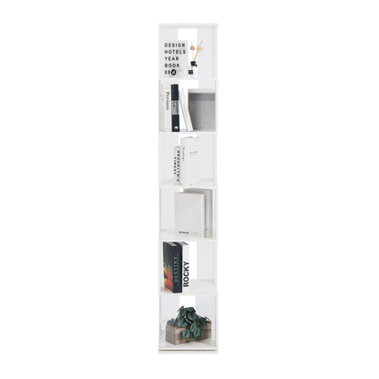 Rotating Acrylic Bookshelf Organizer