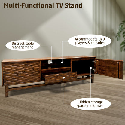 Elara TV Stand with Storage and Cable Management for TVs up to 80"