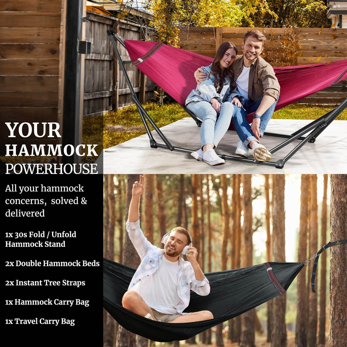 Tranquillo Comfort Set Original Hammock Stand