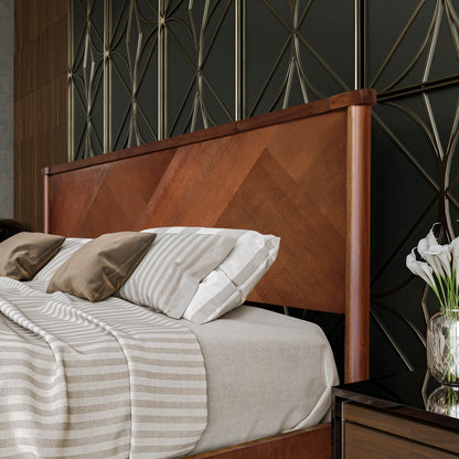 Panthera Platform Bed Frame With Headboard