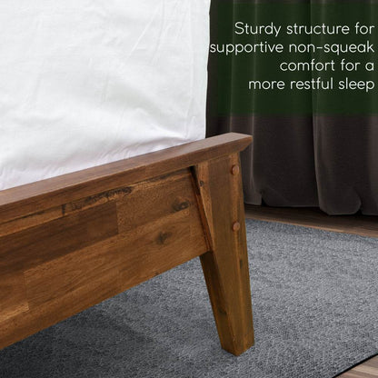 Kaylin Solid Wood Bed Frame & Nightstand Bedroom Set