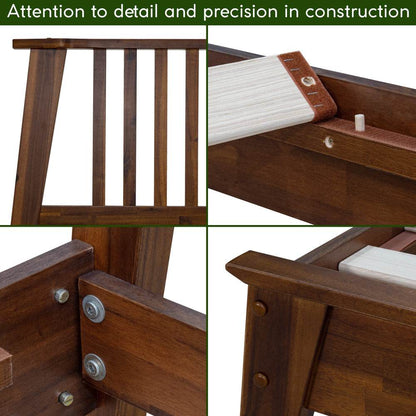 Kaylin Solid Wood Bed Frame & Nightstand Bedroom Set