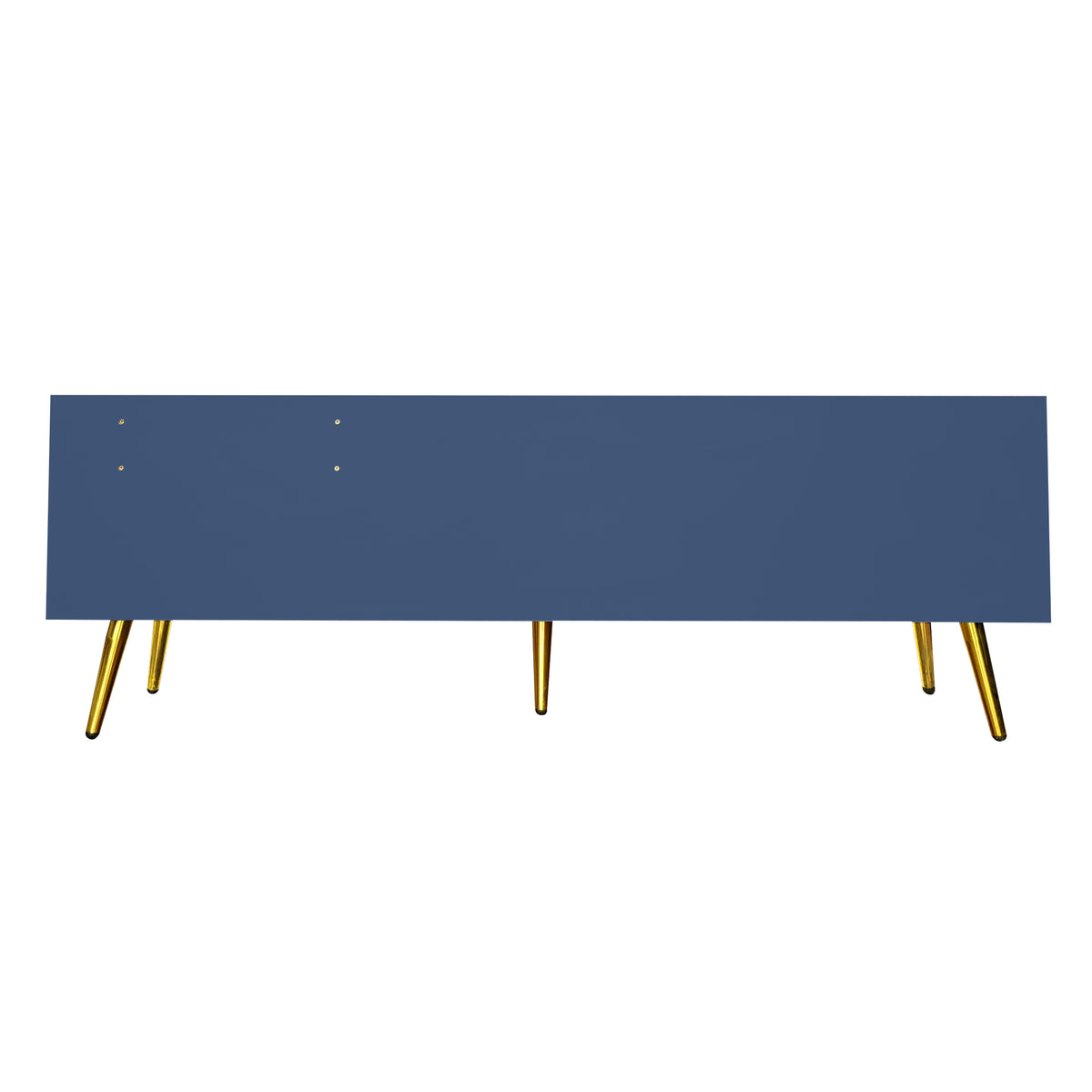 Modern Hidden Storage Bench Navy Upholstered Seat
