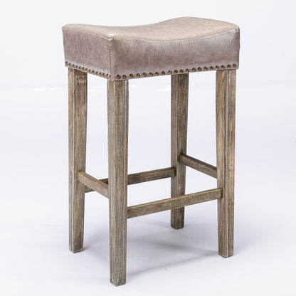 Farmhouse Island Bar Stools Gray