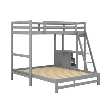 Full Bunk Bed Gray