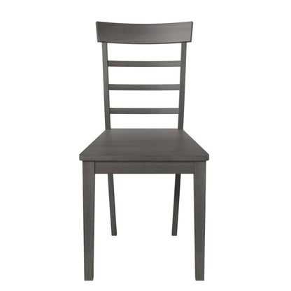 5-Piece Pendant Dining Set with Ladder Back Chairs