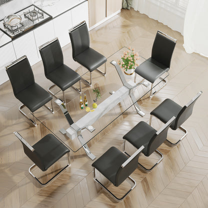 Glass Dining Table Modern Sleek Design
