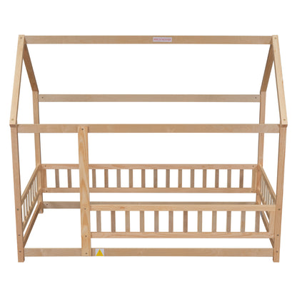 Twin Floor Bed White