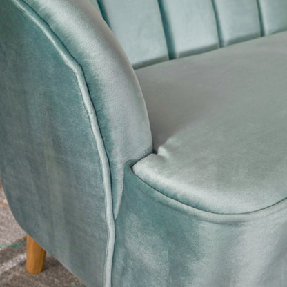 Velvet Accent Chair for Living Rooms Blue