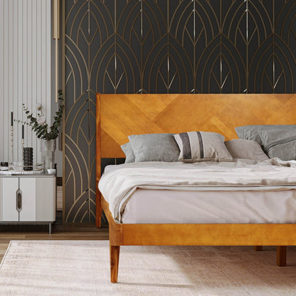 Gazelle Platform Bed Frame With Headboard