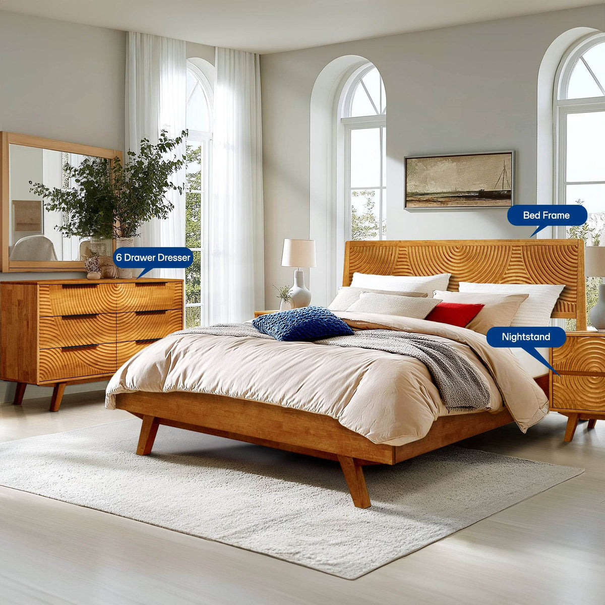 Harmony Dresser with 6 Drawers