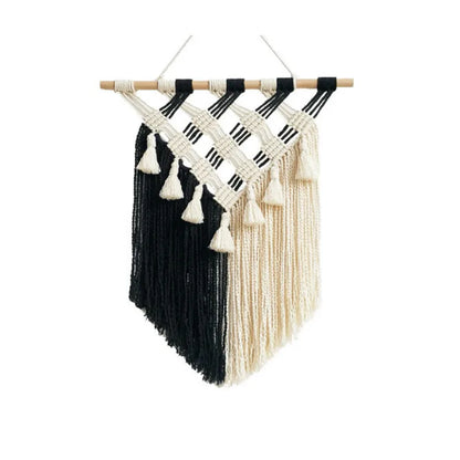 Fringed Macrame Wall Tapestry