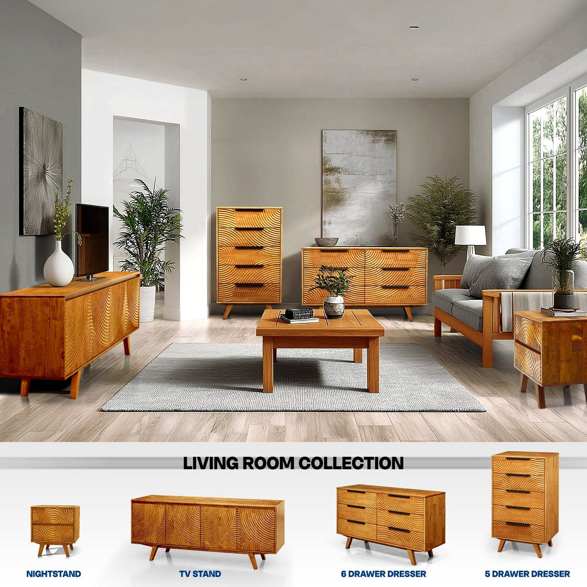 Harmony Dresser with 5 Drawers