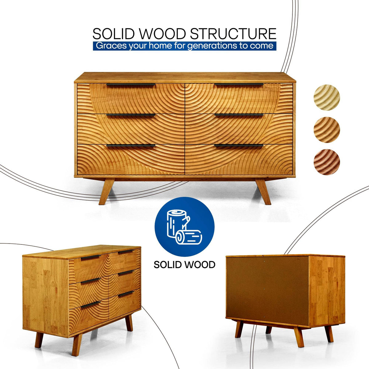 Harmony Dresser with 6 Drawers
