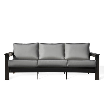 Hickory Polymer Outdoor Sofa with Sunbrella® Cushions
