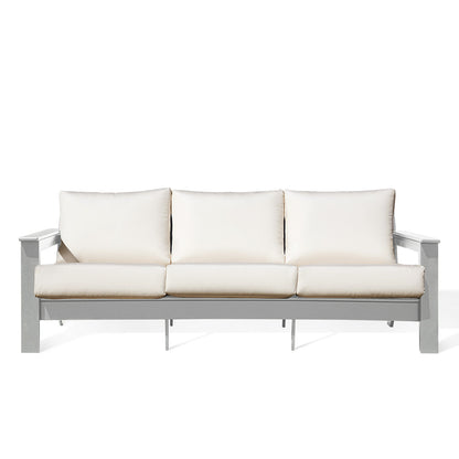 Hickory Polymer Outdoor Sofa with Sunbrella® Cushions