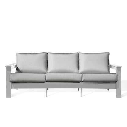 Hickory Polymer Outdoor Sofa with Sunbrella® Cushions