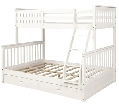 ARDYNAMIC Single Over Double Convertible Bunk Bed with Drawers