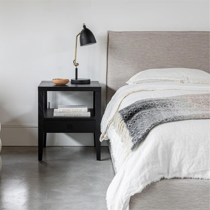 Julia King Storage Bed - Sand