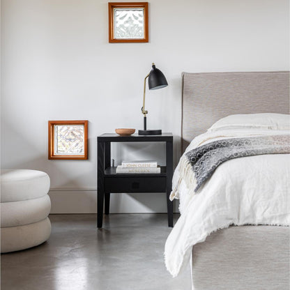 Julia King Storage Bed - Sand