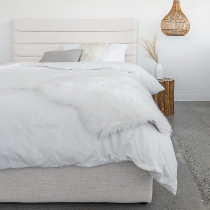 Justin Queen Storage Bed - Cream