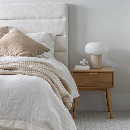 Justin Queen Storage Bed - Cream