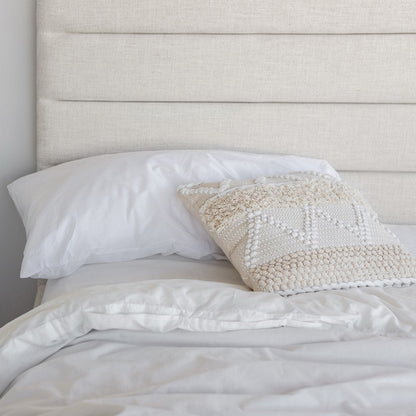 Justin King Storage Bed - Cream