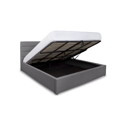 Justin Queen Storage Bed - Greige