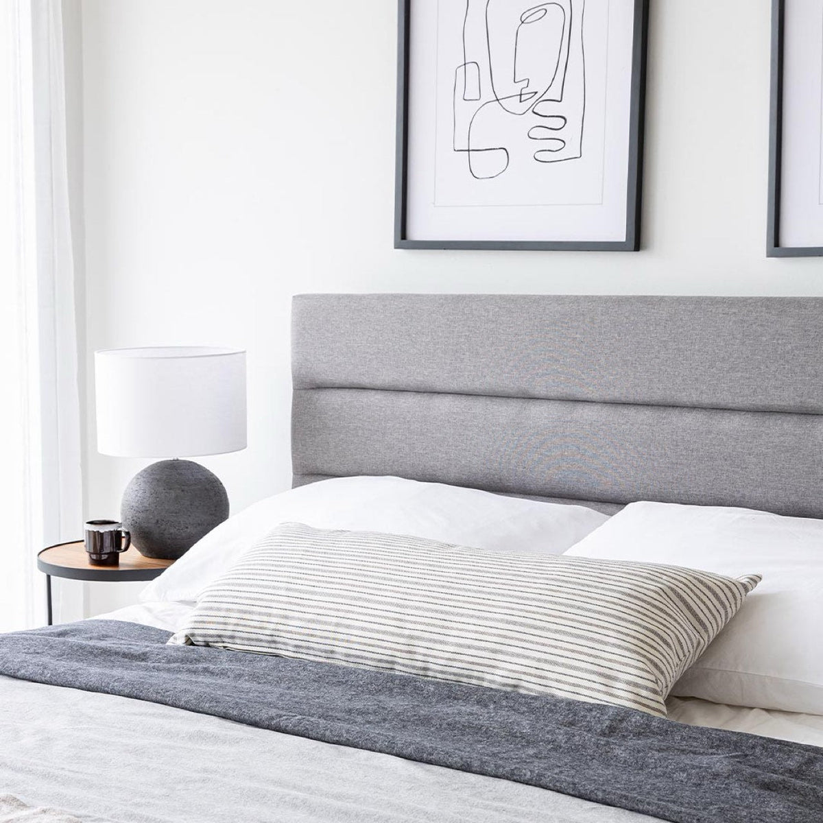 Justin Queen Storage Bed - Greige
