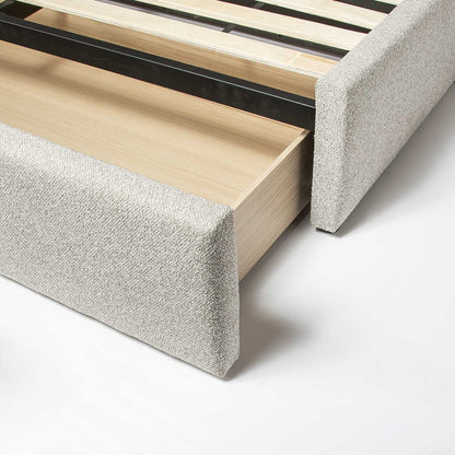 Lourdes Drawer Storage King Bed - Dune