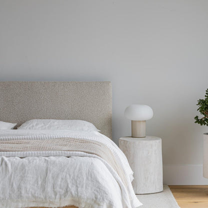 Luna Tool Free Upholstered Queen Bed - Beige