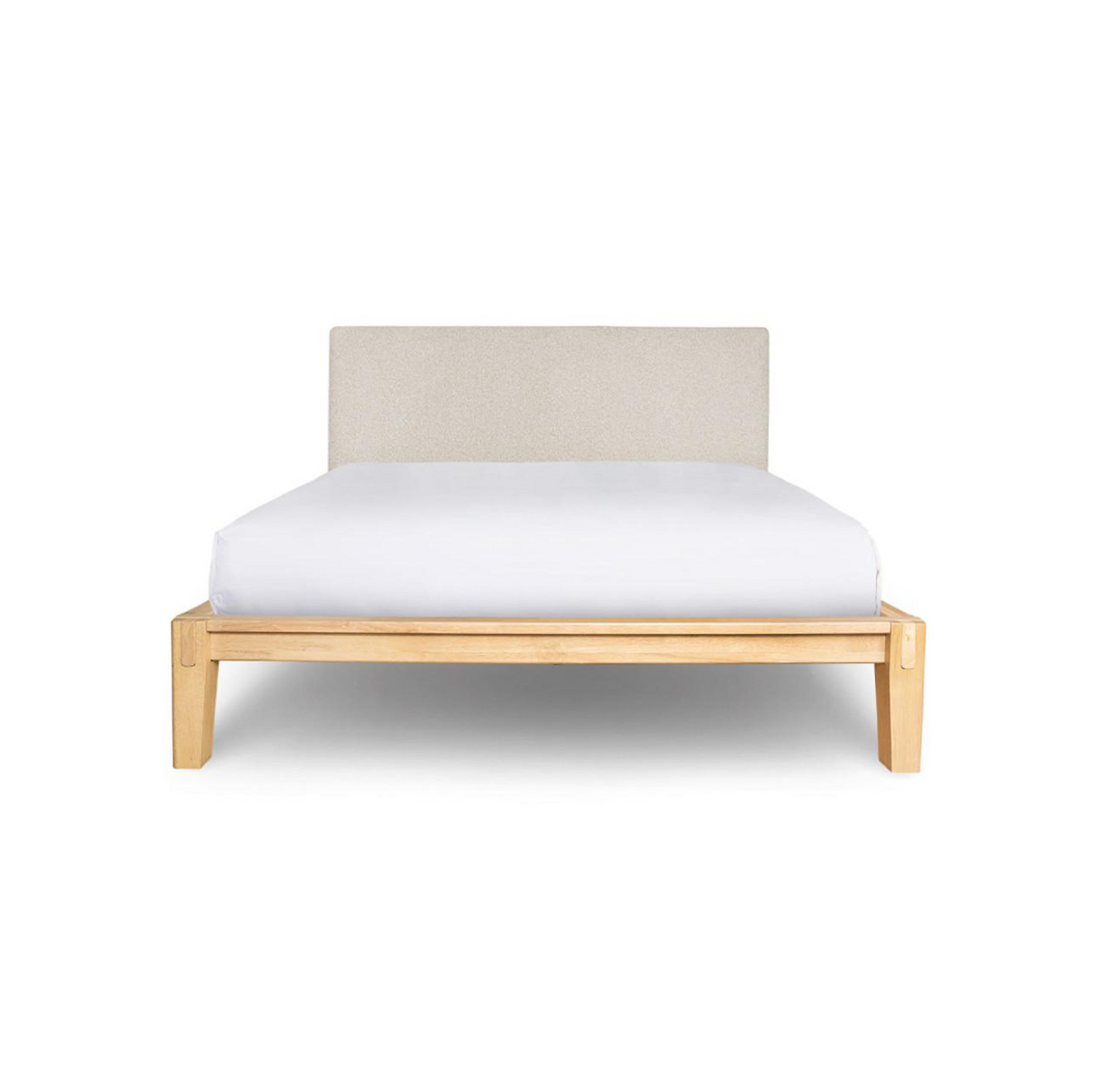 Luna Tool Free Upholstered Queen Bed - Beige