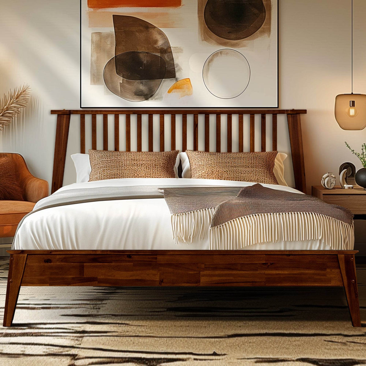 Kaylin Solid Wood Bed Frame