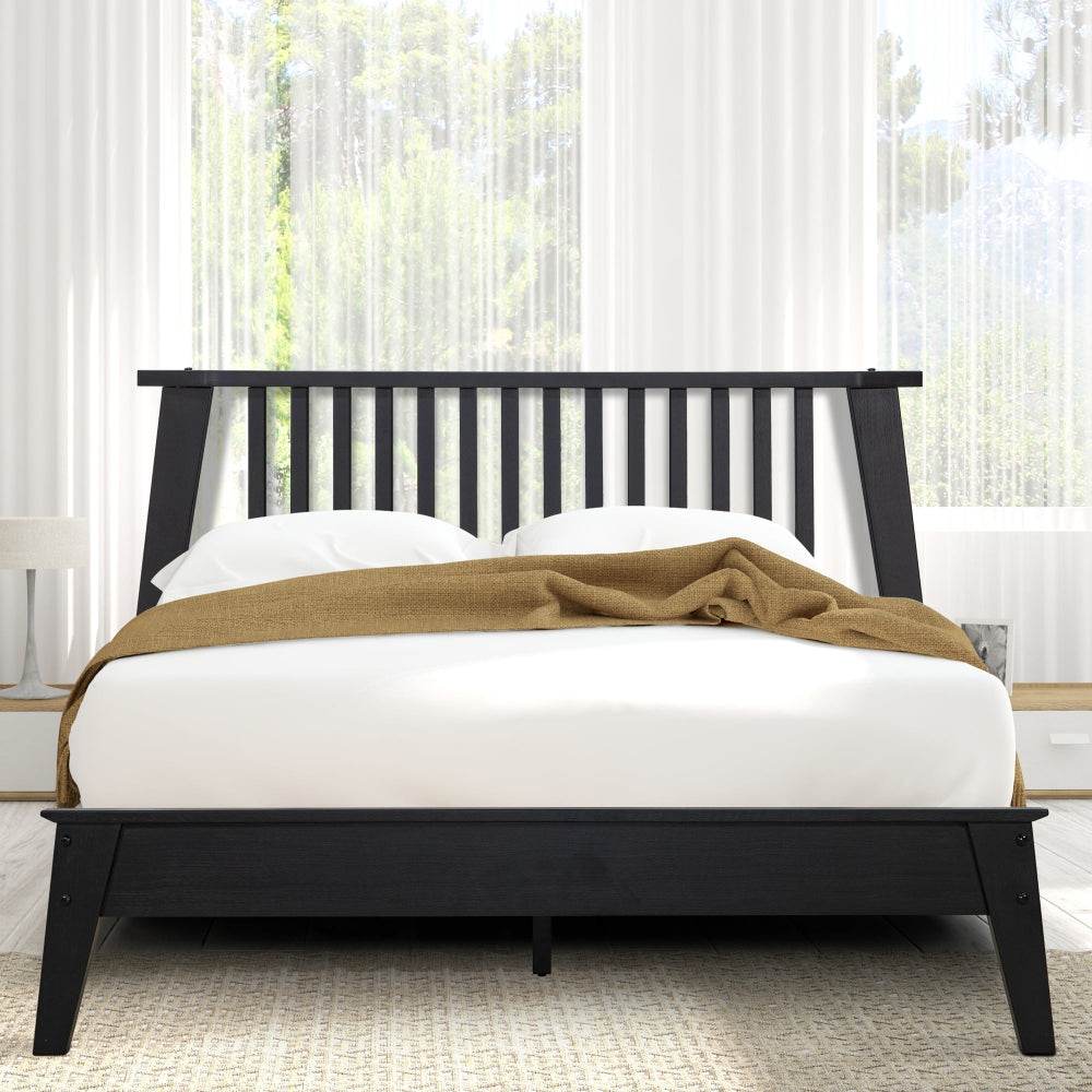 Kaylin Deluxe Wood Platform Bed Frame
