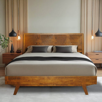 Harmony Platform Bed Frame with Headboard