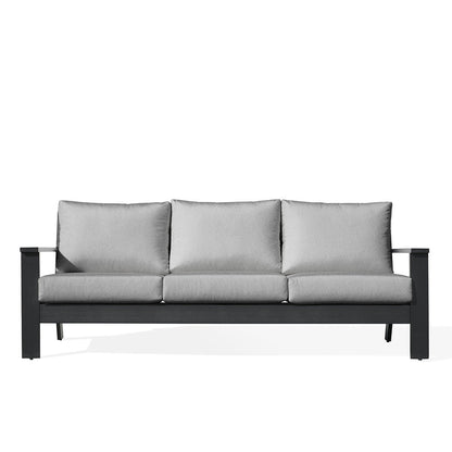 Magnolia Black Aluminum Sofa with Sunbrella® Cushions