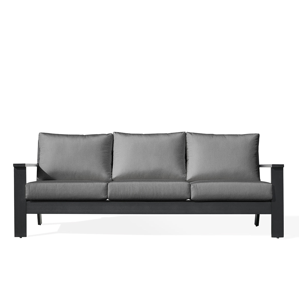 Magnolia Black Aluminum Sofa with Sunbrella® Cushions