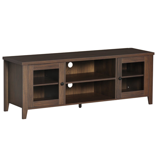 MacKenzie TV Stand for TVs up to 65 inches-Coffee Brown