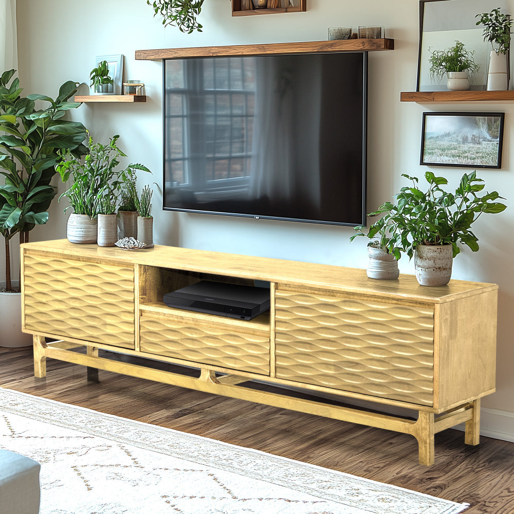 Elara TV Stand with Storage and Cable Management for TVs up to 80"