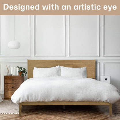 Haven Deluxe Wood Platform Bed Frame