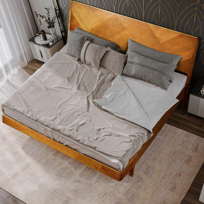 Gazelle Platform Bed Frame With Headboard