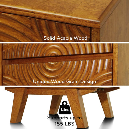 Harmony Nightstand with 2 Drawers
